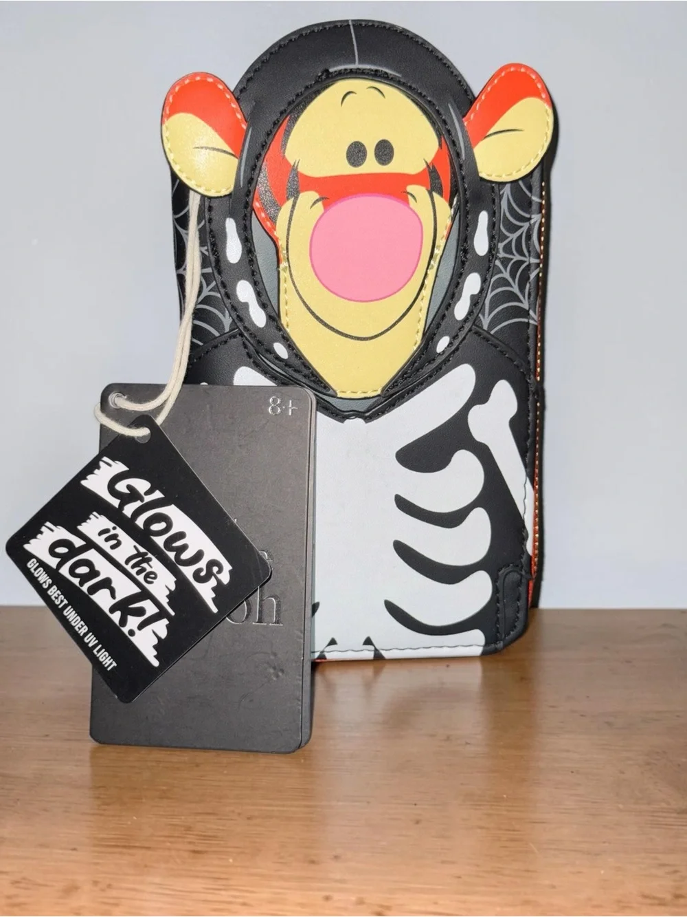 Loungefly Tigger Halloween Skeleton Glow in the Dark Wallet